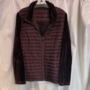 32 Degrees Plum Down Quilted Jacket